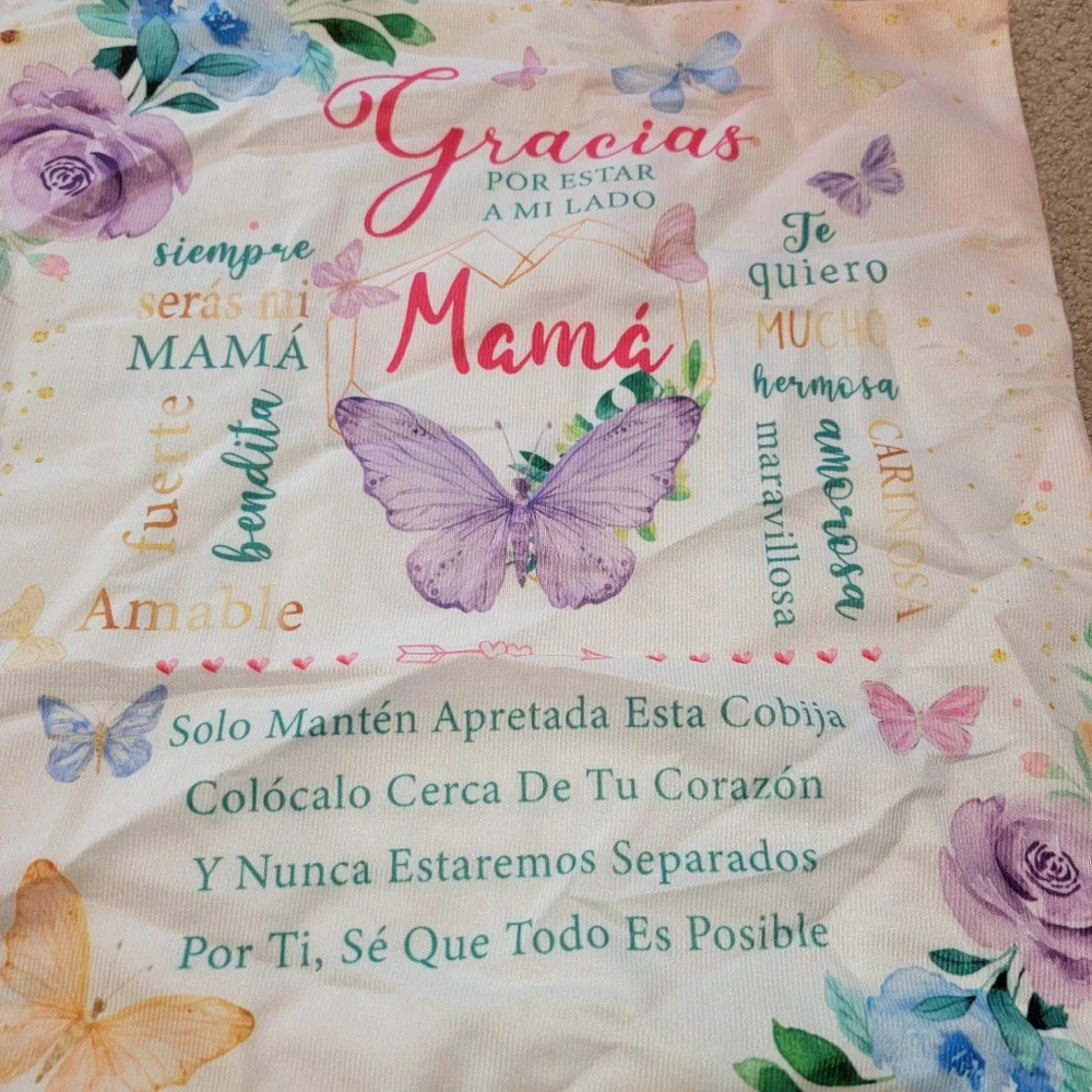 Floral Sentiment Pillow Covers Aunt Mama Mother In Law 3‎ Total 18x18 Size New